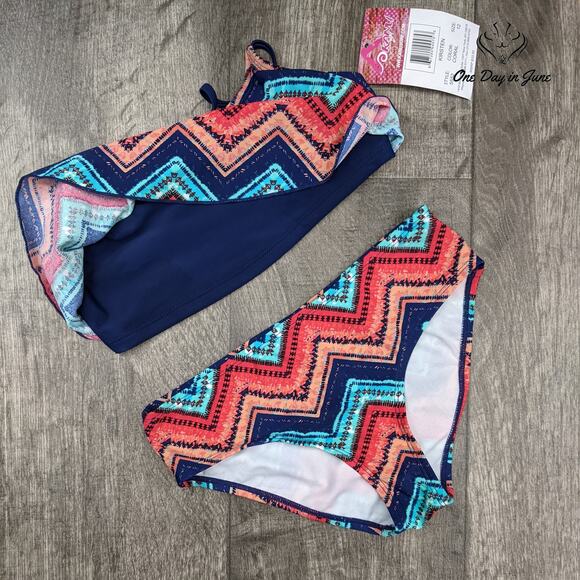 Kanu Surf Alania Flounce Bikini Swimsuit Size 12 - Picture 5 of 5